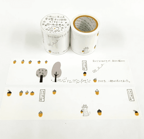 Shinzi Katoh - Washi Sheets Tape - Acorn & Wildcat