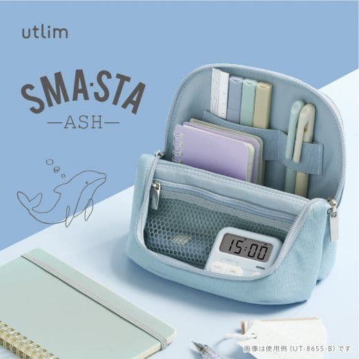 Sonic - Smasta Wide - Ash - Standing Pencil Case - Blue