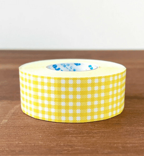 Stamp Marche - Price Label Stickers - Gingham Mimosa