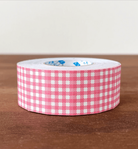 Stamp Marche - Price Label Stickers - Gingham Pink