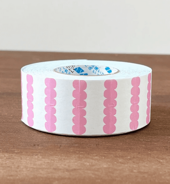 Stamp Marche - Price Label Stickers - Pink Scallop