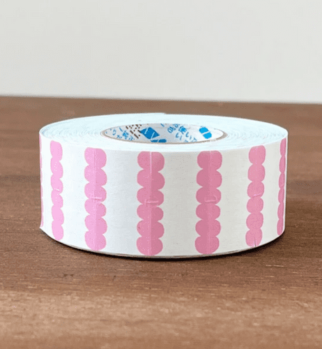 Stamp Marche - Price Label Stickers - Pink Scallop