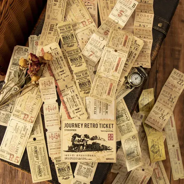 Stickwith - Stickers - Retro Ticket Pack