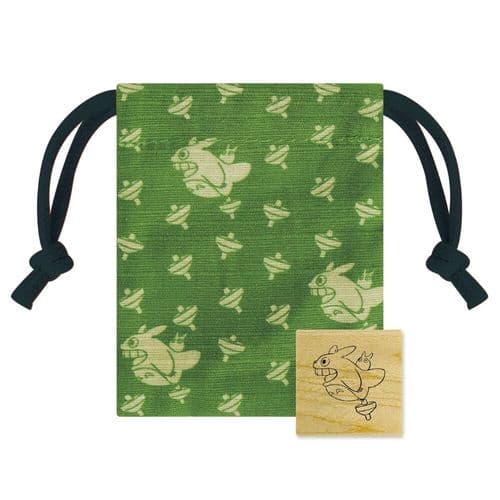Studio Ghibli - Beverly Wood Mounted Stamp & Bag - Totoro & Koma