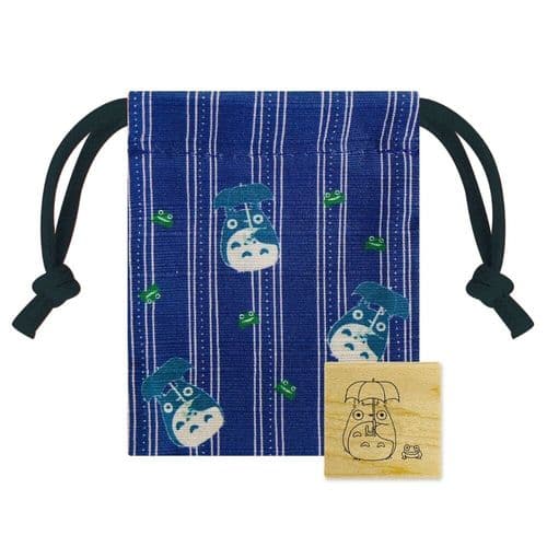 Studio Ghibli - Beverly Wood Mounted Stamp & Bag - Totoro & The Frog
