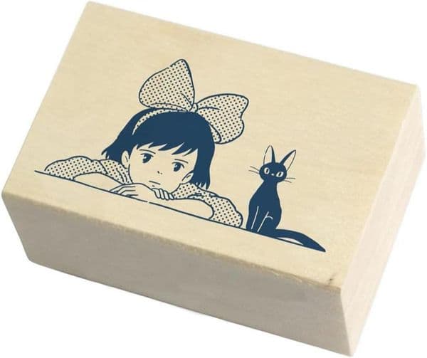 Studio Ghibli - Beverly Wood Mounted Stamp - Kiki to Jiji