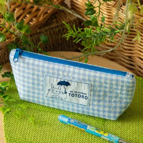 Studio Ghibli - My Neighbour Totoro Collection - Blue Checked Pencil Case