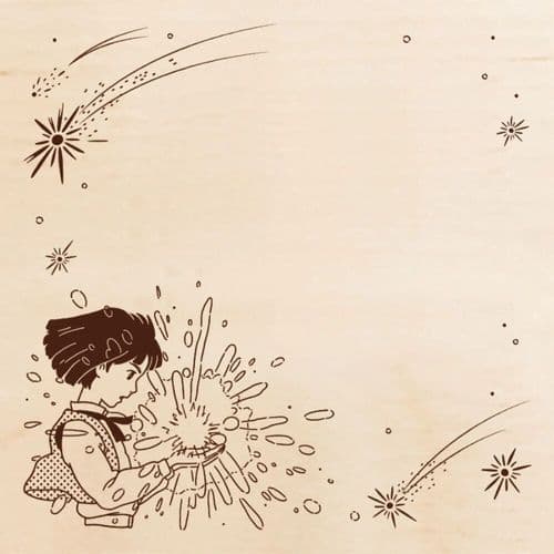 Studio Ghibli - Wood Mounted Rubber Stamp - Howl's Moving Castle: Meeting