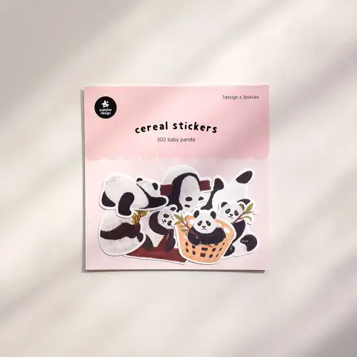 Suatelier - Flake Stickers - Baby Panda