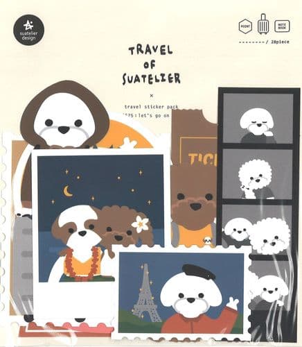 Suatelier - Large Flake Sticker Set - Let's go on a Trip