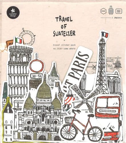 Suatelier - Large Flake Sticker Set - Somewhere