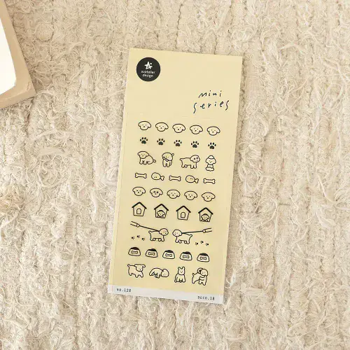 Suatelier - Mini Stickers - Black Dogs