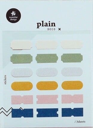 Suatelier - Planner Stickers - Plain - Deco 1662