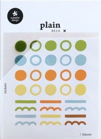 Suatelier - Planner Stickers - Plain - Deco 1671