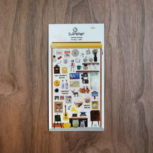 Suatelier - Sticker Sheet - Cafe