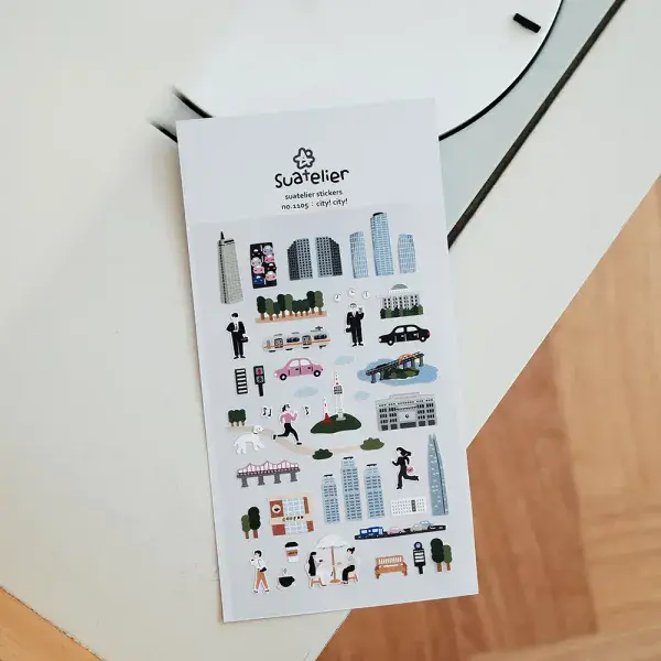 Suatelier - Sticker Sheet - City! City!