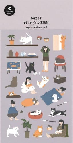 Suatelier - Sticker Sheet - Daily - Cats have Staff