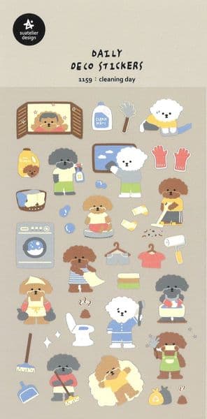 Suatelier - Sticker Sheet - Daily - Cleaning Day
