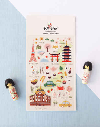 Suatelier - Sticker Sheet - Daily in Tokyo