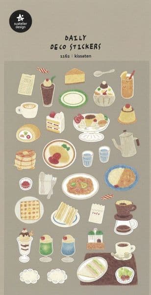 Suatelier - Sticker Sheet - Daily - Kissaten