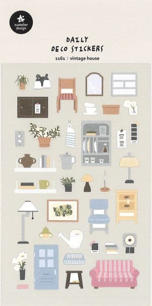 Suatelier - Sticker Sheet - Daily - Vintage House