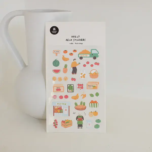 Suatelier - Sticker Sheet - Fruit Shop