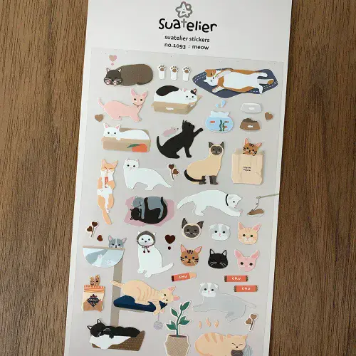 Suatelier - Sticker Sheet - Meow