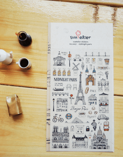 Suatelier - Sticker Sheet - Midnight Paris