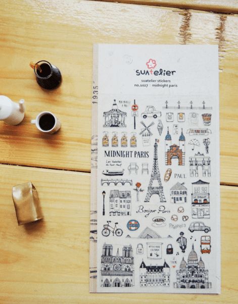 Suatelier - Sticker Sheet - Midnight Paris