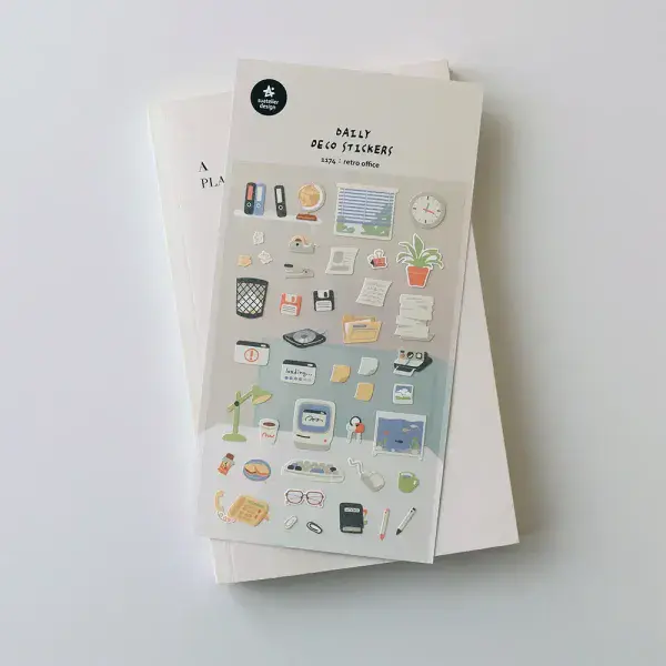 Suatelier - Sticker Sheet - Retro Office