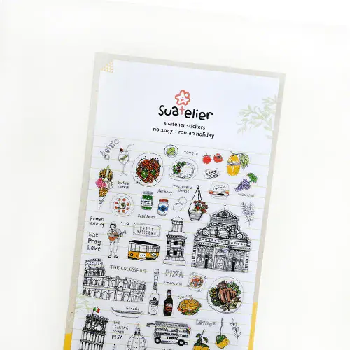 Suatelier - Sticker Sheet - Roman Holiday