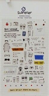 Suatelier - Sticker Sheet - Travel Note