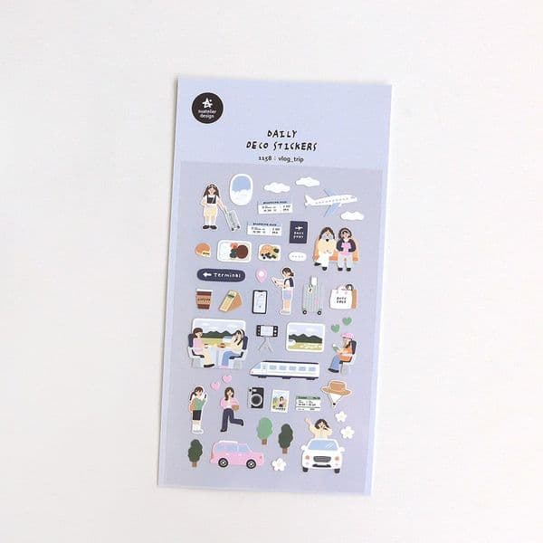 Suatelier - Sticker Sheet - Vlog-trip