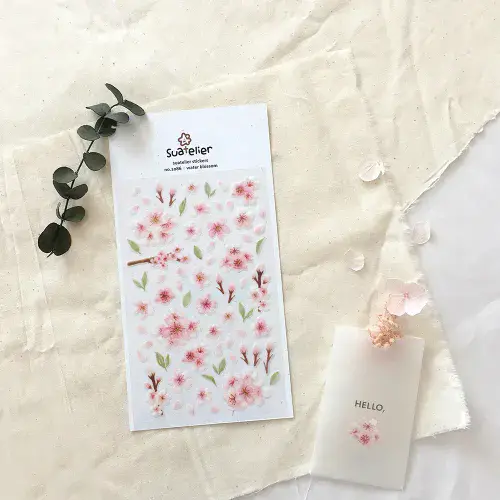 Suatelier - Sticker Sheet - Water Blossom