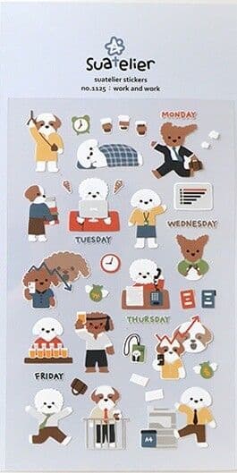 Suatelier - Sticker Sheet - Work & Work