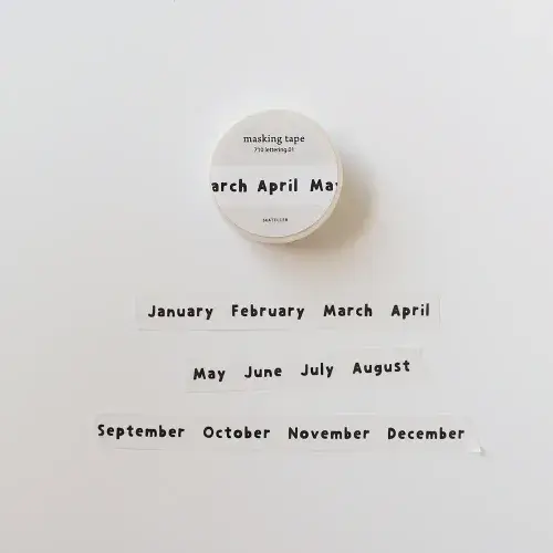 Suatelier - Washi Tape - Months