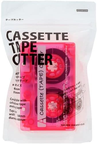 Sun-Star - Cassette Tape - Tape Cutter - Clear Pink