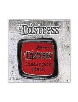 Tim Holtz - Distress Enamel Pin - Lumberjack Plaid