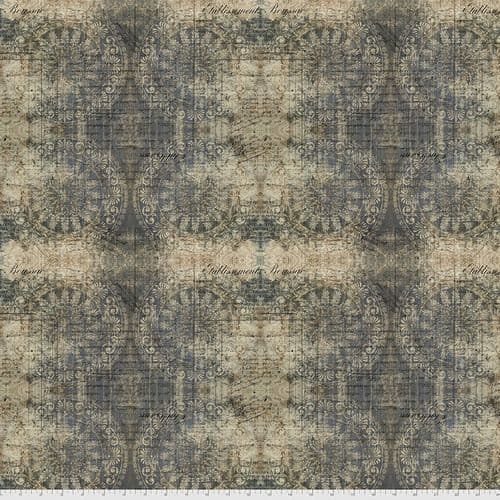 Tim Holtz - Eclectic Elements - Abandoned #2 Collection - Muted Medallions - Indigo