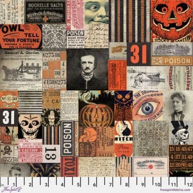 Tim Holtz - Eclectic Elements - Frightful Canvas Collection - 50cm - 31st