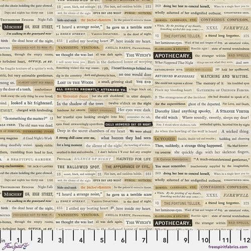 Tim Holtz - Eclectic Elements - Laboratory Collection - 50cm - Creepy Clippings