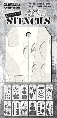Tim Holtz - Element Stencils - EveryDay Art
