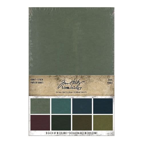 Tim Holtz - idea-ology - Kraft Stock Stack Cool