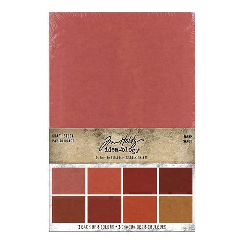 Tim Holtz - idea-ology - Kraft Stock Stack Warm