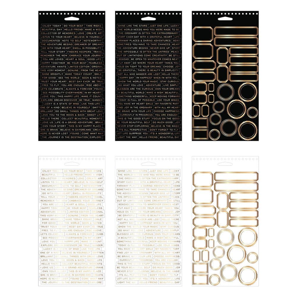 Tim Holtz - Small Talk, Snarky - Idea-Ology Spiral Bound Sticker Book - Paquete De 2 Libros