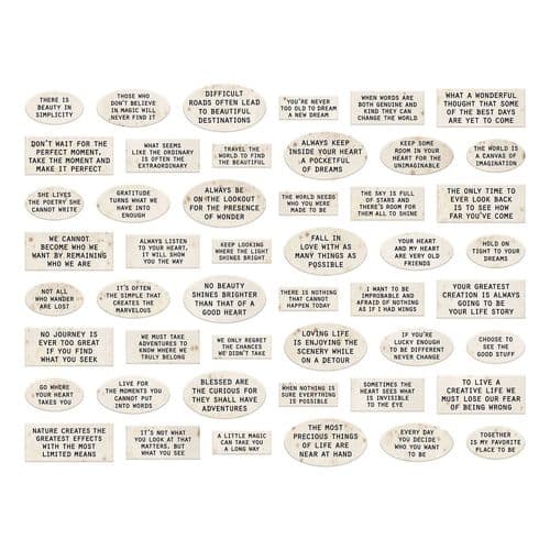 Tim Holtz - idea-ology - Quote Chips - Labels