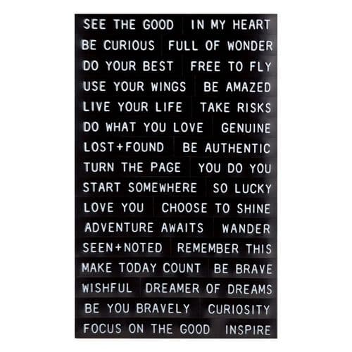 Tim Holtz - idea-ology - Sentiments Label Stickers - Thoughts