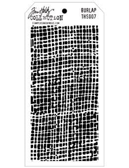 Tim Holtz - Layering Stencil - #007 Burlap