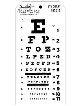 Tim Holtz - Layering Stencil - #010 Eye Chart