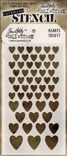 Tim Holtz - Layering Stencil - #017 Hearts